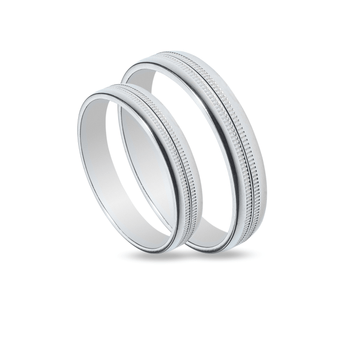 Βέρες Σετ Λευκόχρυσες MASCHIO FEMMINA SL38 - themelidisjewels